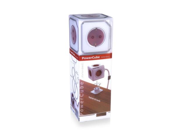 Allocacoc PowerCube Extended DE rood 1,5m