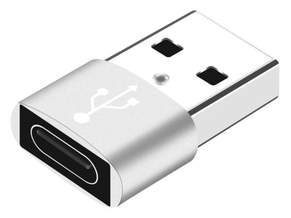 10x GIONAR USB naar USB-C adapter zilver