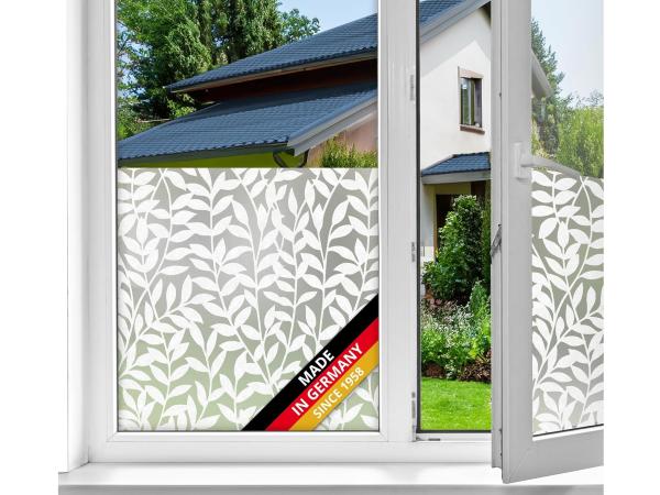 D-C-Fix White Leaves raamfolie 1,5m x 0,45m