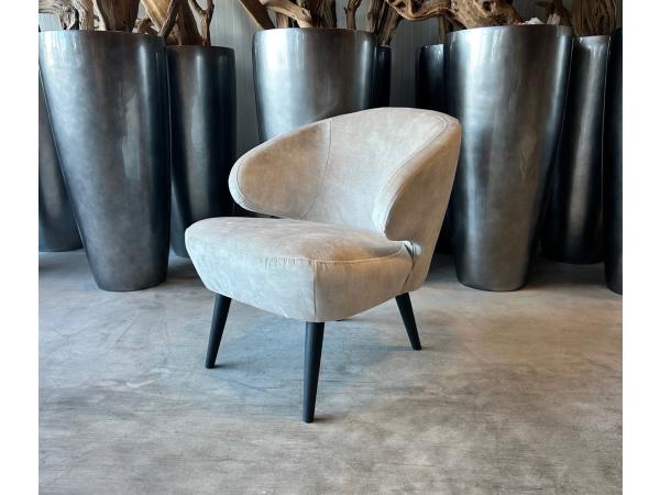 Fauteuil - Clubfauteuil - Brody - Velours - Creme