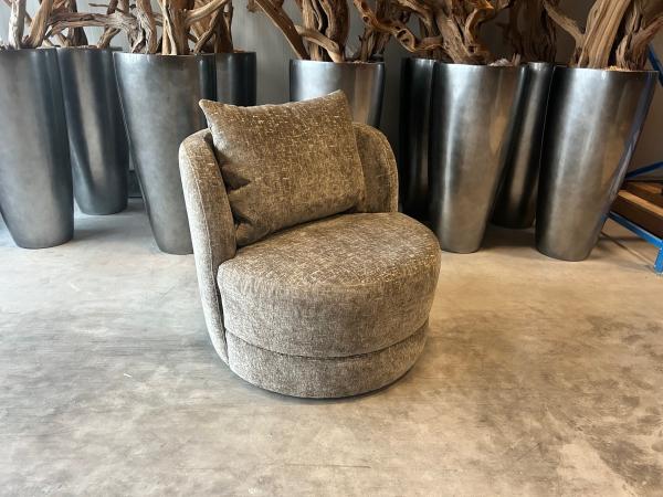Fauteuil Vienna (Showmodel) Retro - Velours - Bruin