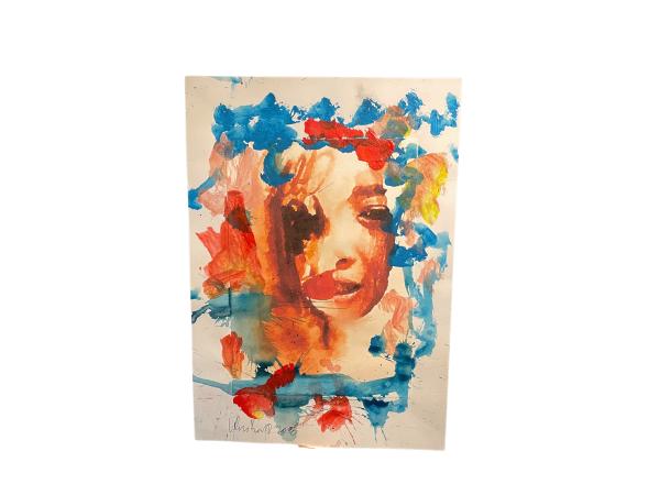 Peter Klashorst 2020 Vrouw Blauw*Investeringsobject*