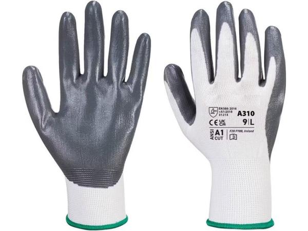 48x Paar werkhandschoenen Maat 8, White
