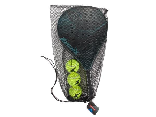 3x Adrenix Padelset - Turquise/Rood/Blauw