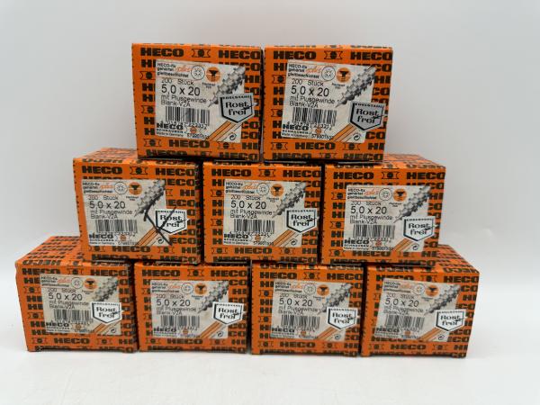 Heco schroeven 1800 stuks 5,0x20mm (PZD) RVS