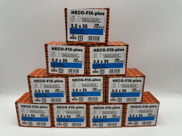 Heco schroeven 2000 stuks 3,5x35mm (T15) verzinkt