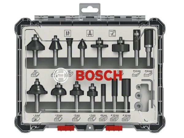 Bosch 2607017472 15-delige Frezenset in cassette - 8mm