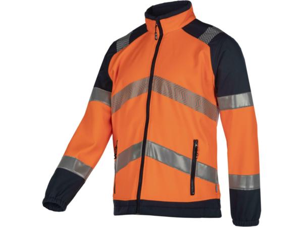 Sioen Bajus hi vis oranje softshell jas maat L