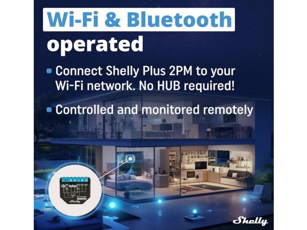 3X Shelly Plus 2PM 16A WiFi & Bluetooth Schakelaar1