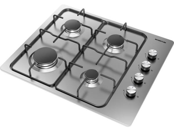 Inventum Inbouw gaskookplaat (59 cm) 4 kookzones 