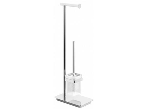 Beaux staande closetrol -en borstelhouder Ulis chroom