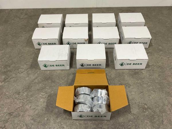 72x De Beer kraanrozet 3/4x35mm verchroomd