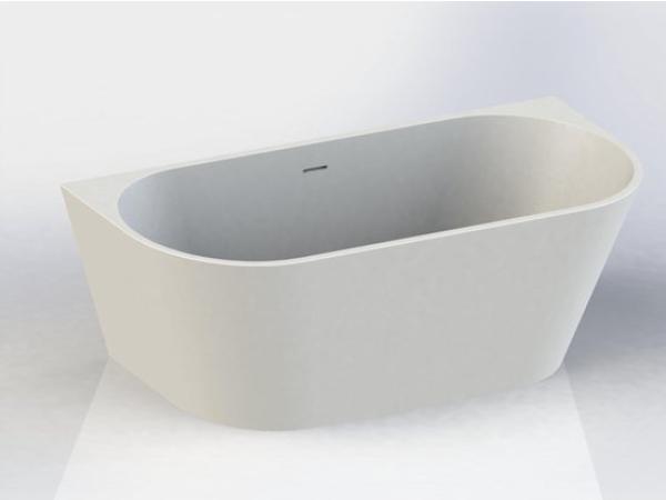 Sub back-to-wall bad 170×73cm Fusine mat wit