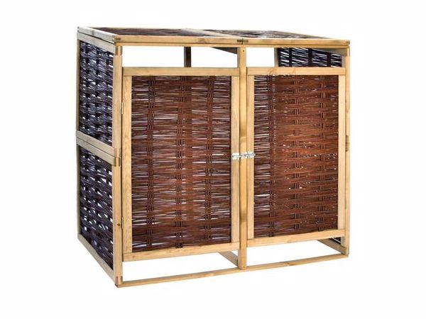 VidaXL Dubbele containerberging 80x137x135cm