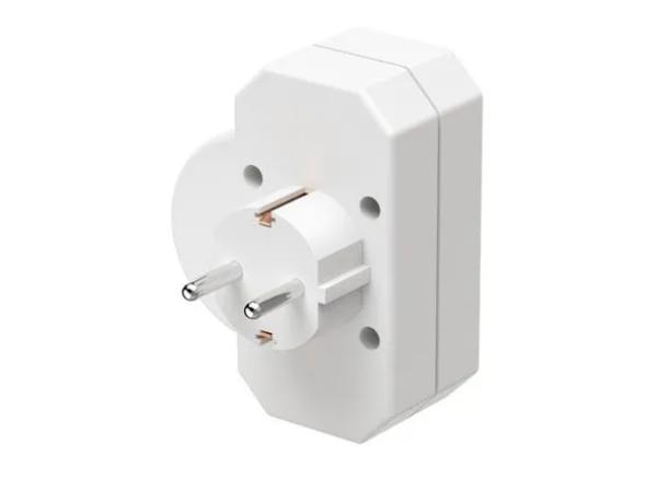 Hama Stopcontactadapter 3-voud 1x geaard stopcontact 2x euro1