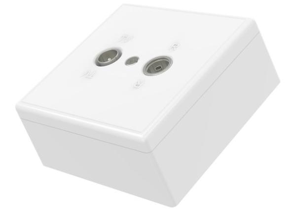 Hama Antenne-eindcontactdoos 75 Ohm opbouw