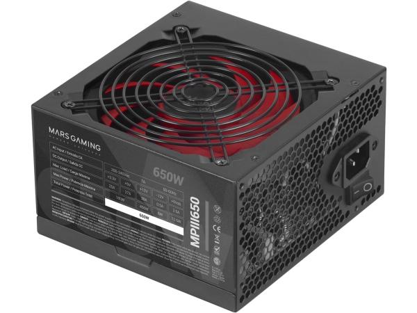 Mars Gaming MPIII650 - ATX 650W Voeding
