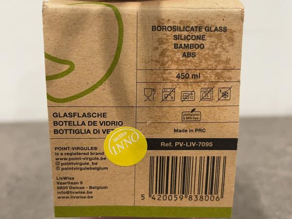 point-virgule-glazen-fles-met-silicone-sleeve-450ml