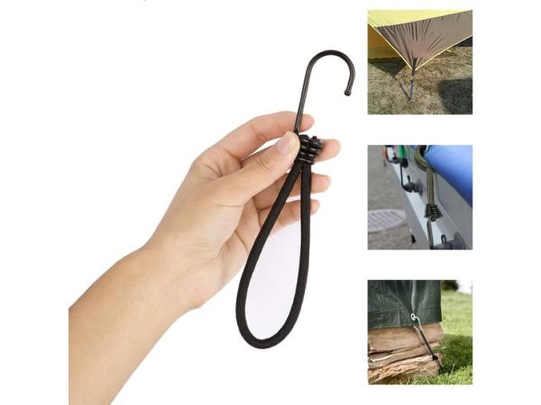 ForDig Spanelastiek met Haak (65 Stuks) (20 cm)