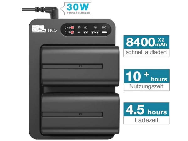 NP F970 Pixel camera-batterij-oplaadset 8400mAh1