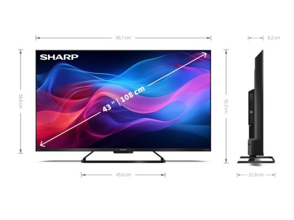 Sharp 43GR8265 - 43 inch - 144Hz 4K QLED  TV1