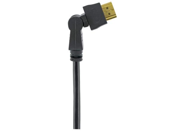 Schwaiger HDMI-kabel 2 m 2 x 360 graden draaistekker1