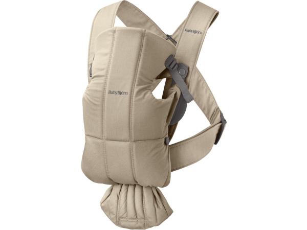 BabyBjörn Draagzak Mini - Geweven (Beige)
