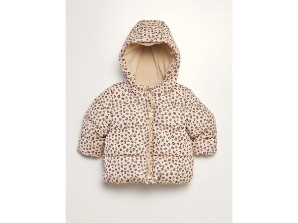 Kiabi Donsjack met fleecevoering en print (Maat 18M)