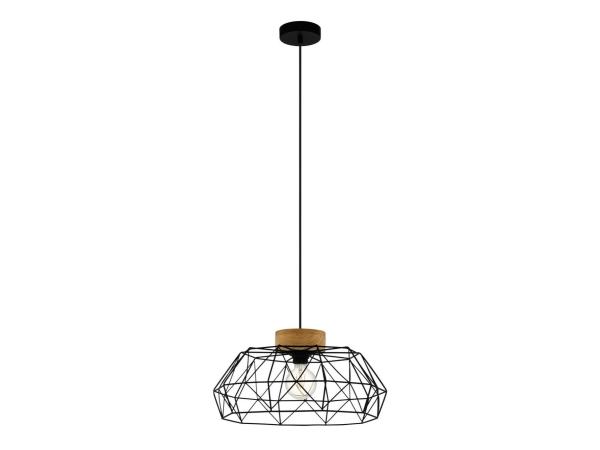 EGLO Padstow hanglamp zwart/bruin Ø455mm