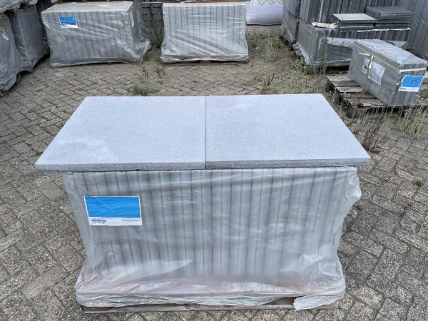 30,24 m2 Terrastegel Oostende 60x60x4 grijs gecoat (56065)