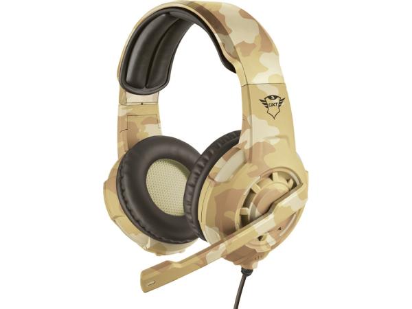 Trust GXT 310 Radius - On-ear Gaming Headset (PC + PS4 + PS5 + Xbox One) / Desert Camouflage