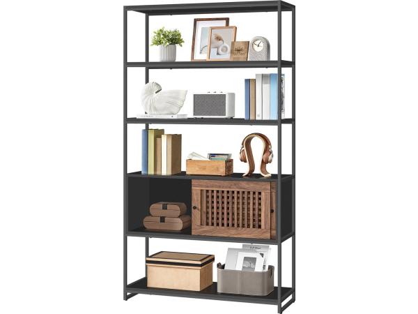 O'DADDY® Boekenkast met Verstelbaar Kabinet - 35x100x180 cm