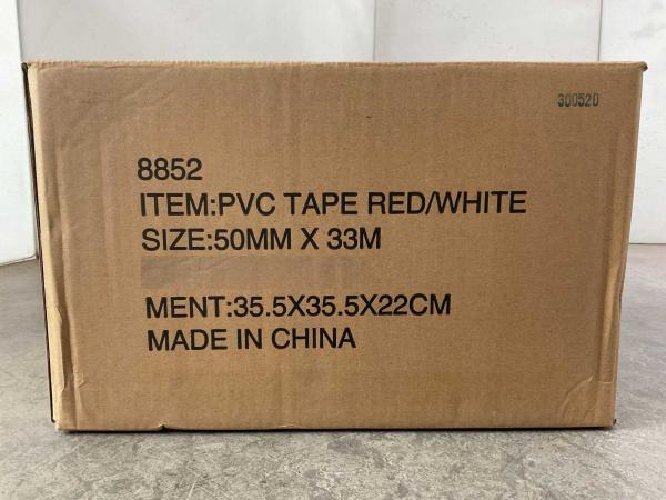 36x-pvc-vloermarkeringstape-wit-rood-50mm-x-33m