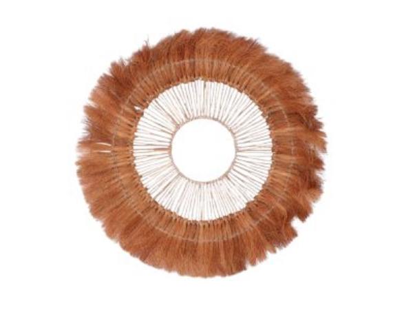 Surya Wandornament Bananenvezel Ø70 cm