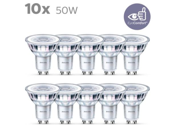 Philips energiezuinige LED Spot 50 W GU10 10 stuks