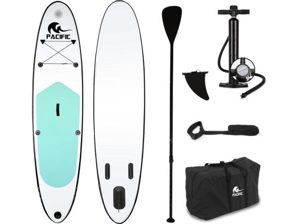 Pacific Special Edition Sup Board - 305 cm - Wit/Groen
