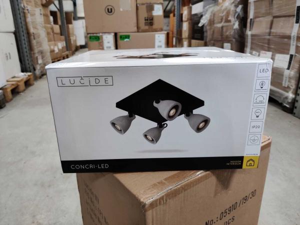 lucide-concriled-dimbare-plafondspot-4x5w-zwart