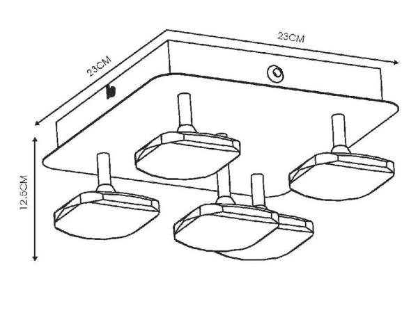 lucide-plafondspot-hana-led-chroom