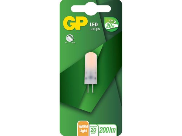 4x GP LED capsule 1,7 W G4 dimbaar warmwit