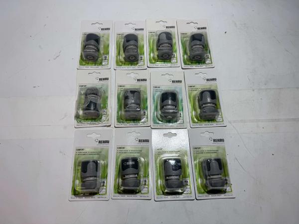 12x REHAU Comfort tuinslangkoppeling 13 mm (1/2")