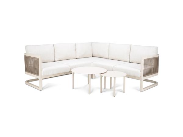 Outdoor Loungeset Sierra corner - creme (quick dry)