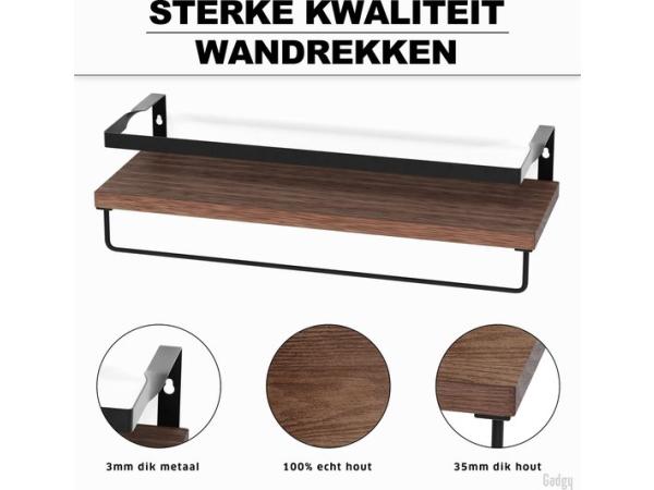 Gadgy Zwevende Wandplank 2 Stuk