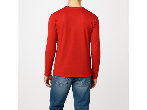 Lower east longsleeve rood achterkant