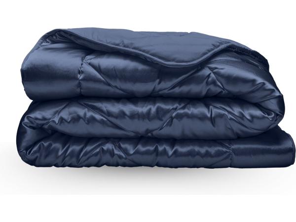 Wasbaar dekbed - Satijn - Blauw - 140x200cm 