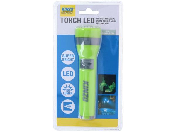 5x Kinzo zaklamp D4x14.5cm 100 lumen zwart