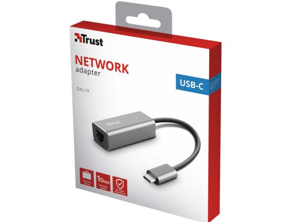 2x Trust DALYX USB-C netwerkadapter
