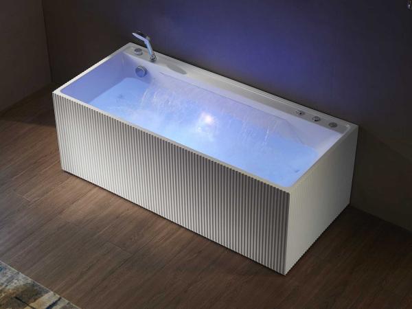 opbouw design massagebad - waterval - kleurkeuze