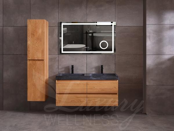 Eikenhout badkamermeubelset 2-persoons 120cm 