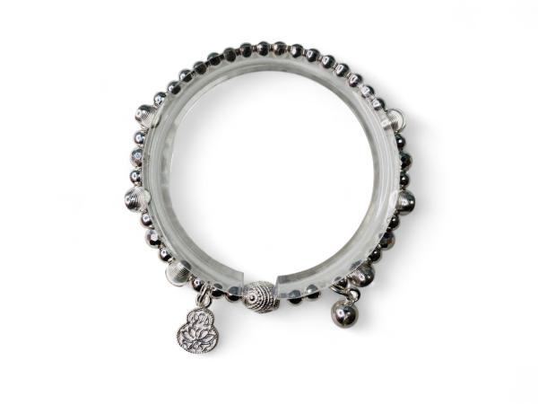 Puur Zilveren (999) Armband met Geluksbedels
