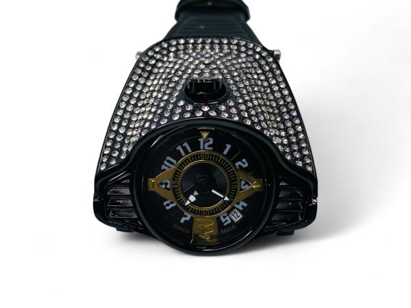 Opvallend Zforce "Iced Out" Horloge met Kristallen 